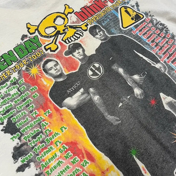 [BUNJANG] Green Day Tour T-shirt / 2002 그린데이 투어 티셔츠 (105)