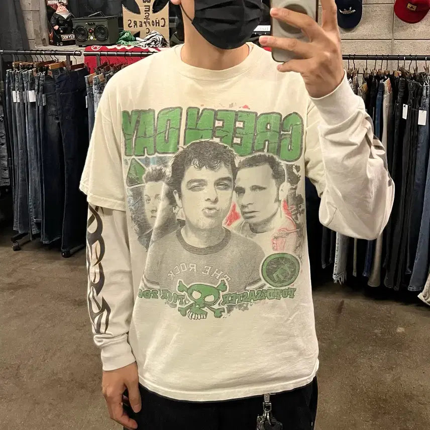 [BUNJANG] Green Day Tour T-shirt / 2002 그린데이 투어 티셔츠 (105)