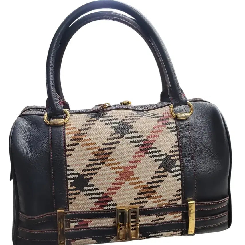 [BUNJANG] Daks Check Boston Tote Bag / 닥스 체크 보스턴백 토트백