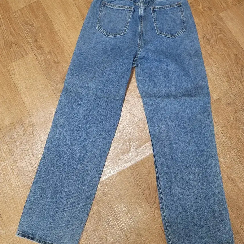 [BUNJANG] S Denim Banding Wide Pants / s 청바지 여성 데님 밴딩 와이드 팬츠 미착용