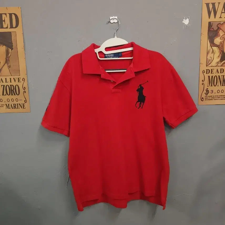 [BUNJANG] Polo Ralph Lauren Big Pony Red Polo Shirt / 폴로 랄프로렌 빅포니 레드 반팔 카라티