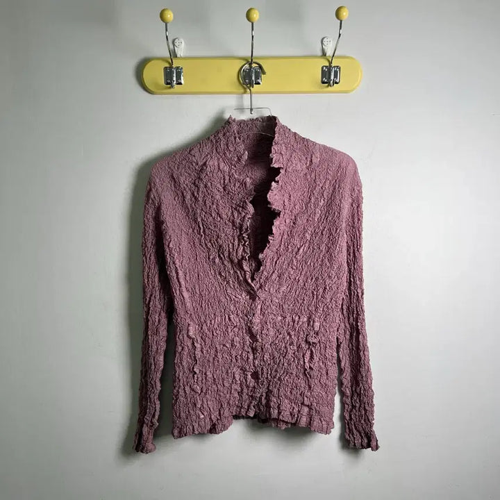 [BUNJANG] Issey Miyake ME Cauliflower Shirt Cardigan / 이세이미야케 me 컬리플라워 셔츠 가디건