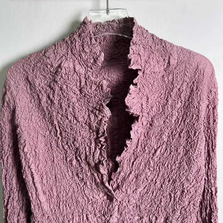 [BUNJANG] Issey Miyake ME Cauliflower Shirt Cardigan / 이세이미야케 me 컬리플라워 셔츠 가디건