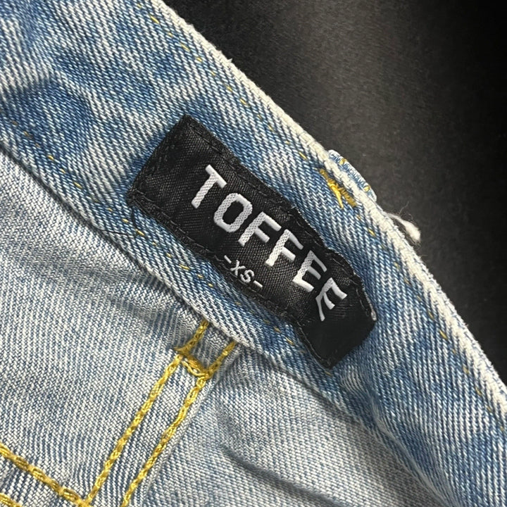 [BUNJANG] Topi Wide Denim Pants XS Light Blue / 토피 와이드 데님팬츠 xs 라이트블루