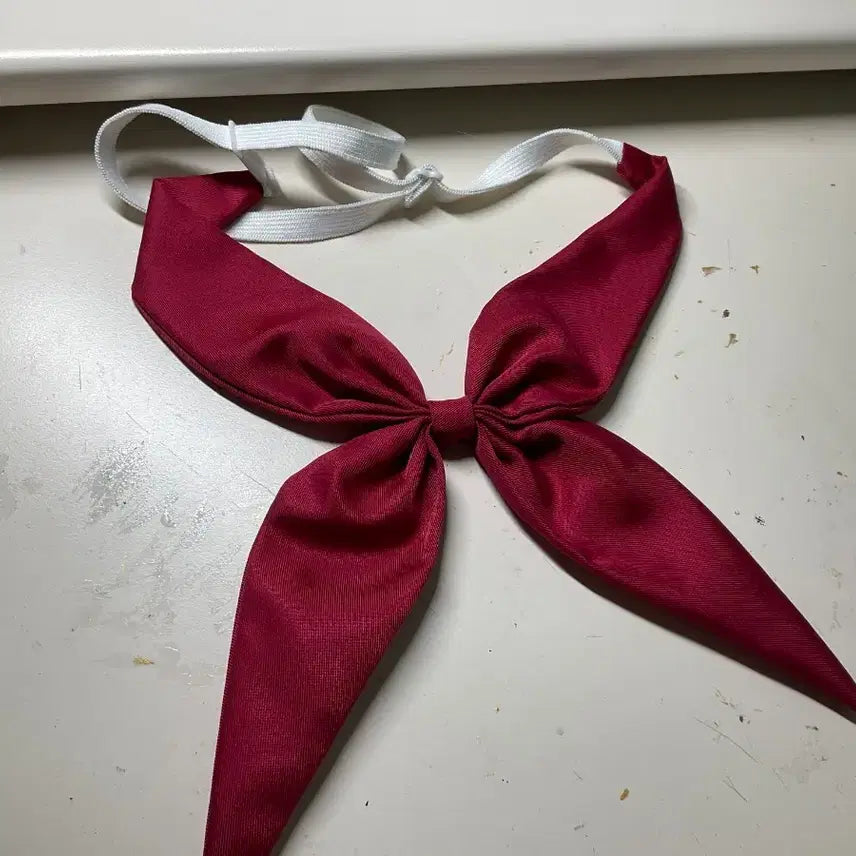 [BUNJANG] Sailor Uniform Ribbon - Red / 세라복 리본 빨간색