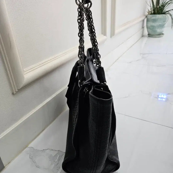[BUNJANG] Daks Leather Shoulder Bag Black / 닥스 숄더백