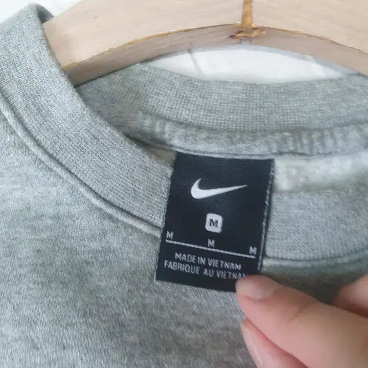 [BUNJANG] Nike Swoosh Sweatshirt Gray / 나이키 스우시 맨투맨 그레이
