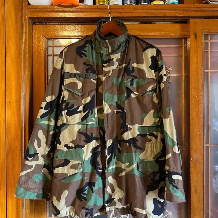 [BUNJANG] US Army Woodland M-65 Field Jacket Medium Long / 오리지널 미군 우드랜드 m65 M/L