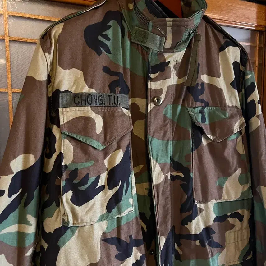 [BUNJANG] US Army Woodland M-65 Field Jacket Medium Long / 오리지널 미군 우드랜드 m65 M/L