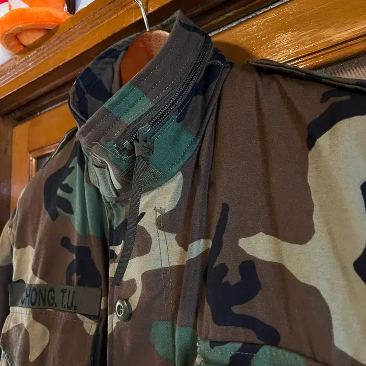 [BUNJANG] US Army Woodland M-65 Field Jacket Medium Long / 오리지널 미군 우드랜드 m65 M/L