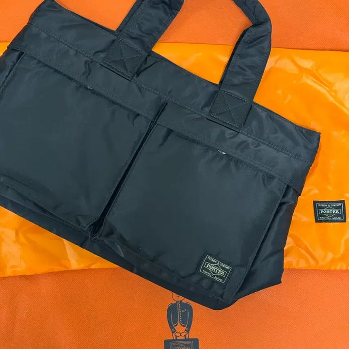[BUNJANG] Porter Tanker New Tote Bag Black / 포터 탱커 뉴 토트백 블랙