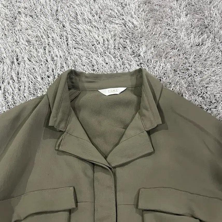 [BUNJANG] TIME (Hansem) Pocket Shirt Dress / 정품 한섬 타임 TIME 포켓 셔츠형 원피스