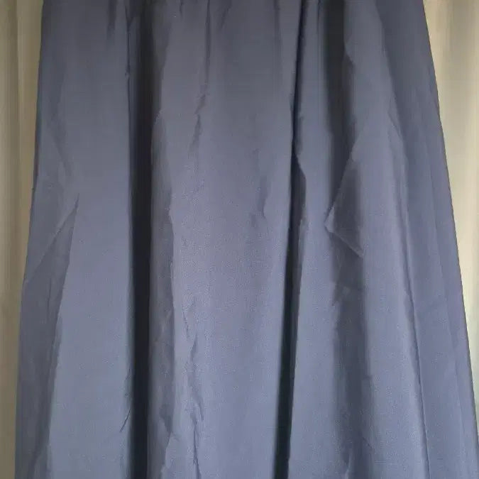 [BUNJANG] Navy Flare Skirt with Ribbon Detail / 네이비 플레어 스커트