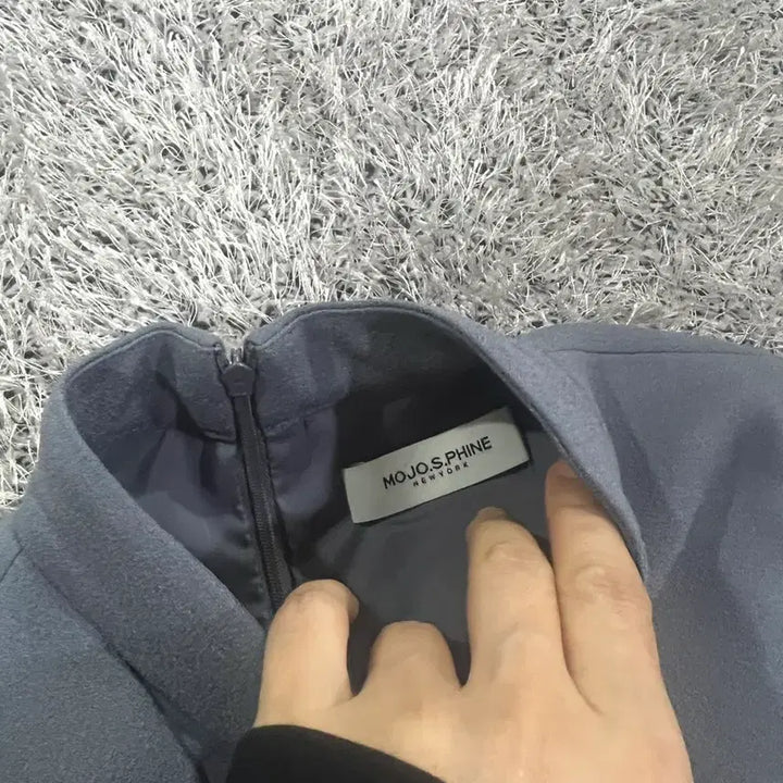 [BUNJANG] MOJO.S.PHINE V-Neck See-Through Sleeve Long Dress / 정품 모조에스핀(MOJO.S.PHINE)  브이넥 시스루 소매 롱원피스