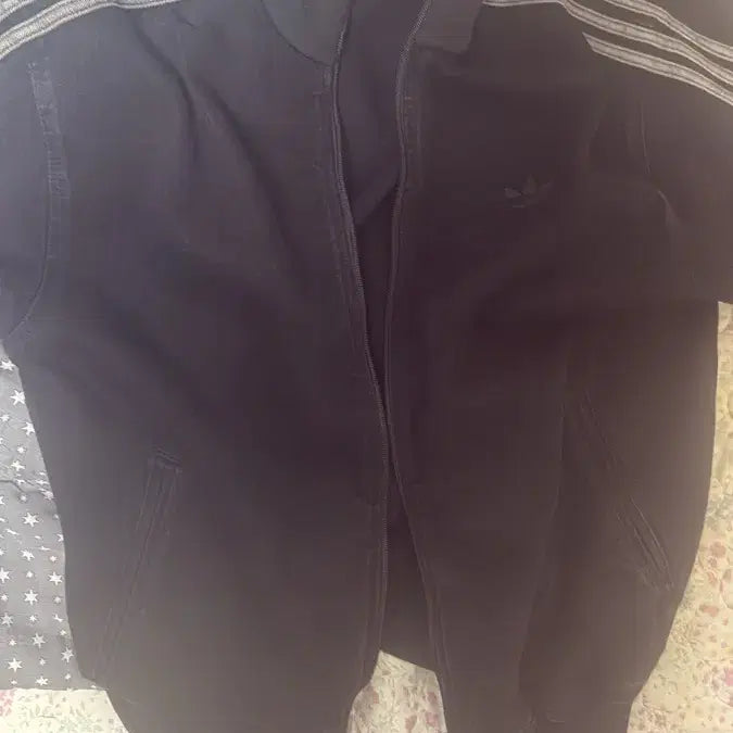 [BUNJANG] Adidas Adicolor Denim Firebird Track Top / 아디다스 아디컬러 데님 파이어버드 트랙탑 블랙