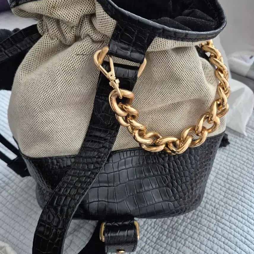 [BUNJANG] LIMIN Canvas Handle Shoulder Bag Ivory / 리민 캔버스 핸들 백