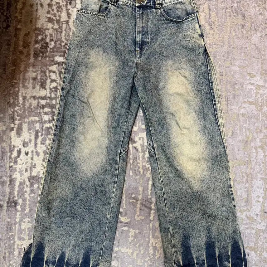 [BUNJANG] Berluti Side Snap Layered Denim Pants / 베르크라흐트 사이드 스냅 레이어 데님팬츠