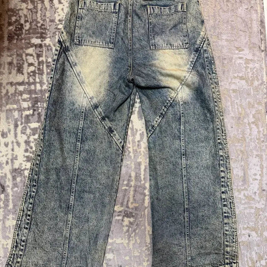 [BUNJANG] Berluti Side Snap Layered Denim Pants / 베르크라흐트 사이드 스냅 레이어 데님팬츠
