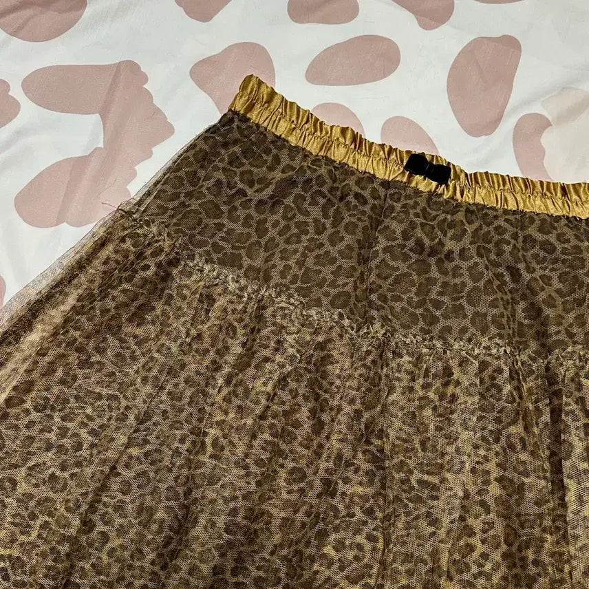 [BUNJANG] W2K Gyaru Leopard Print Midi Skirt / 와투케 갸루 걀펑 호피 레오파드 미디 샤스커트