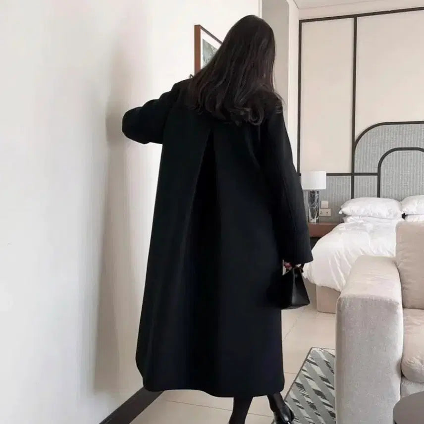 [BUNJANG] Labamba Room Classic Dressy Coat Black / 라밤바룸 클래식 드레시 코트 블랙 (1사이즈)