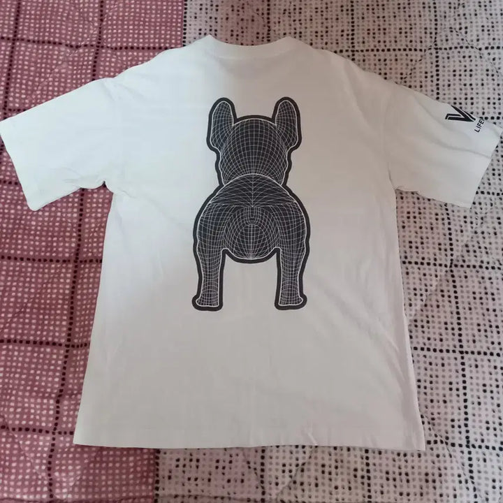 [BUNJANG] Life Work Bulldog T-shirt Bundle Set / 라이프워크 불독 반팔 티셔츠 화이트 105.110 2개일괄 @@