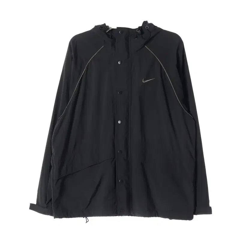 [BUNJANG] Nike Black Raglan Hooded Windbreaker Jacket XL / 나이키 블랙 래글런 후드 바람막이 자켓 XL