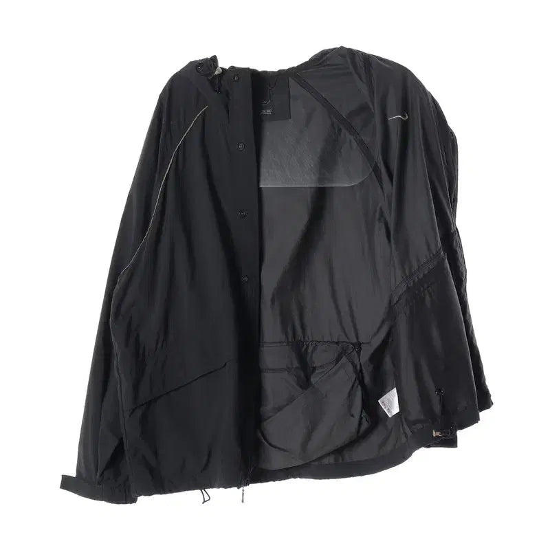 [BUNJANG] Nike Black Raglan Hooded Windbreaker Jacket XL / 나이키 블랙 래글런 후드 바람막이 자켓 XL