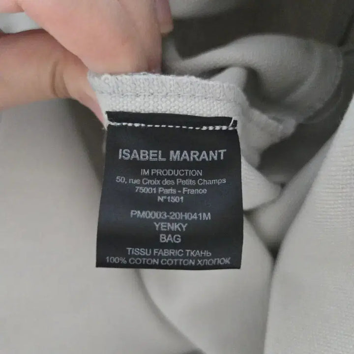 [BUNJANG] 이자벨마랑(Isabel Marant) 옌키 벨루어 로고 쇼퍼백 겸 에코백 / 이자벨마랑(Isabel Marant) 옌키 벨루어 로고 쇼퍼백 겸 에코백
