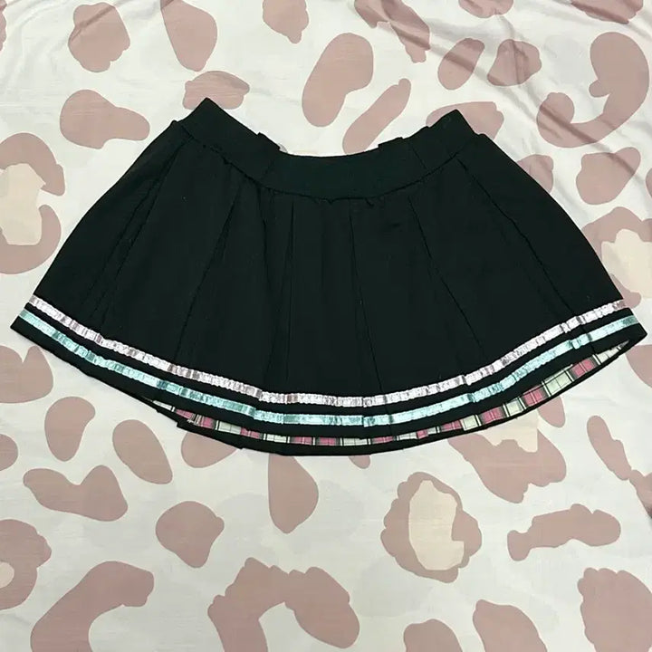 [BUNJANG] Kekece What U Take Punk Reversible Pink Check Skirt / 케케체 와투케 펑크 리버시블 양면 투웨이 핑크 체크 스커트