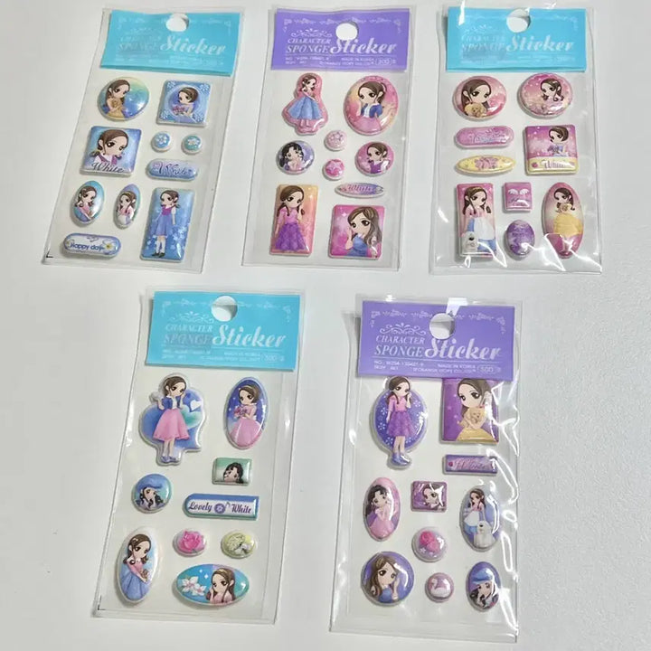 [BUNJANG] Orange Story Sponge Stickers / 고전문구 오렌지스토리 스폰지 스티커