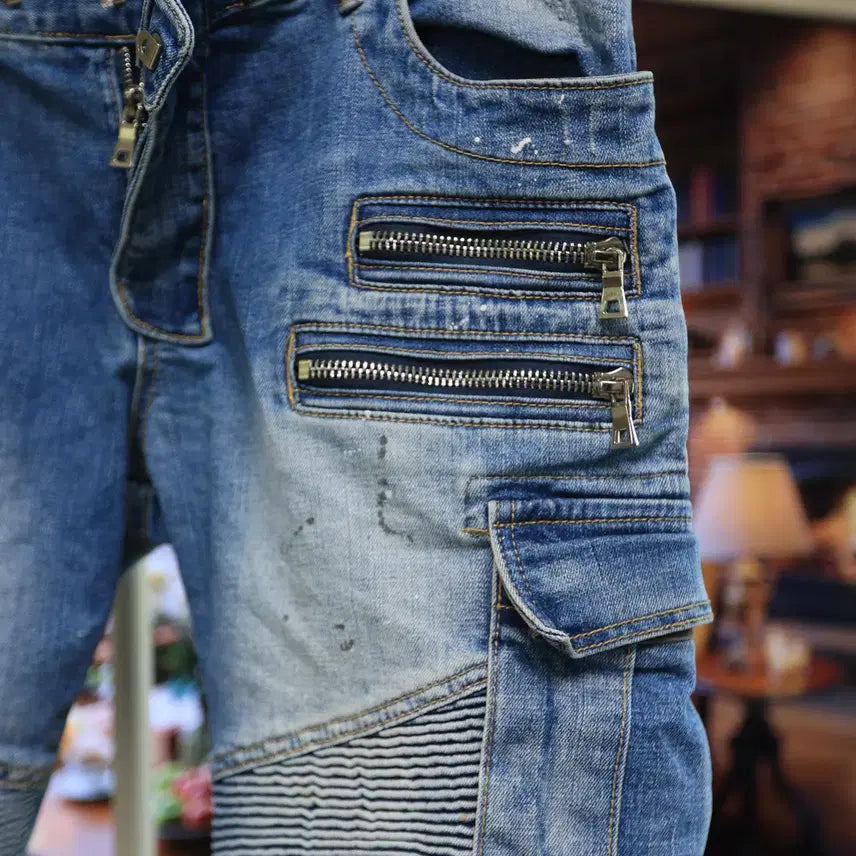 [BUNJANG] Balmain Denim Shorts / 디테일 미쳤다유 지퍼만 봐도 답 나오는 발망