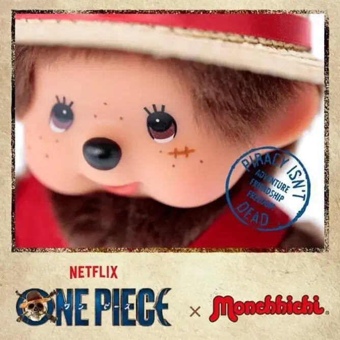 [BUNJANG] Monchhichi Luffy Collaboration Keyring / [몬치치 정품/새상품]원피스 X 몬치치 콜라보 루피 인형 키링