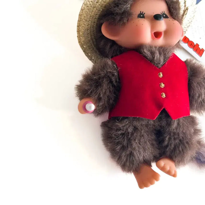 [BUNJANG] Monchhichi Luffy Collaboration Keyring / [몬치치 정품/새상품]원피스 X 몬치치 콜라보 루피 인형 키링