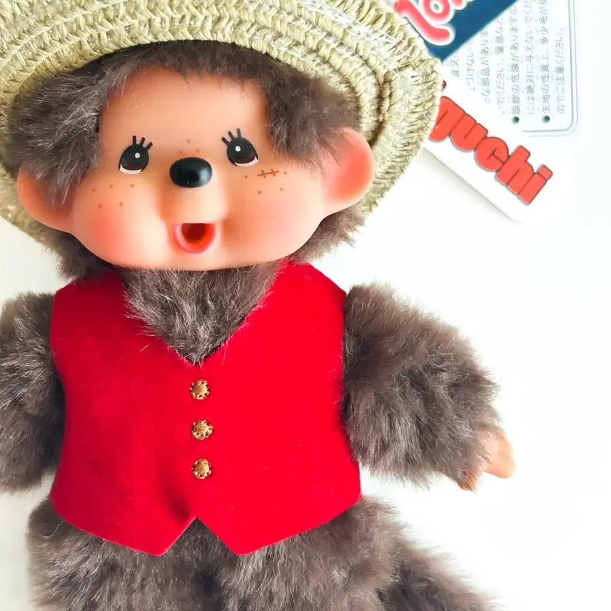 [BUNJANG] Monchhichi Luffy Collaboration Keyring / [몬치치 정품/새상품]원피스 X 몬치치 콜라보 루피 인형 키링