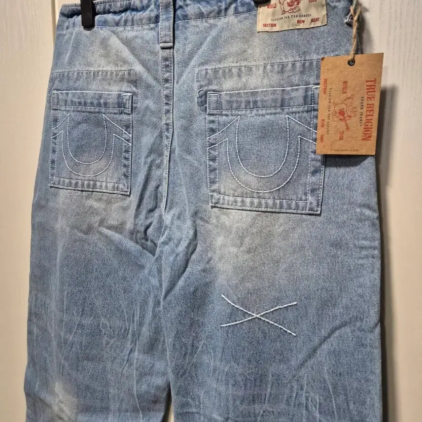 [BUNJANG] True Religion Washed Light Wash Denim Pants / (타임세일)(새상품)트루릴리젼 워싱 연청 데님 팬츠