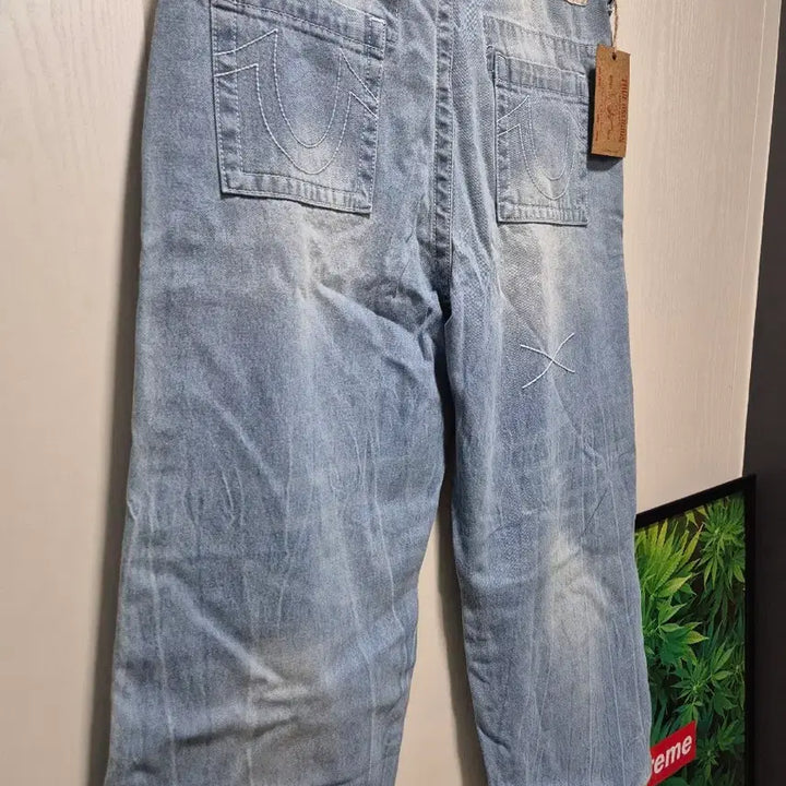 [BUNJANG] True Religion Washed Light Wash Denim Pants / (타임세일)(새상품)트루릴리젼 워싱 연청 데님 팬츠