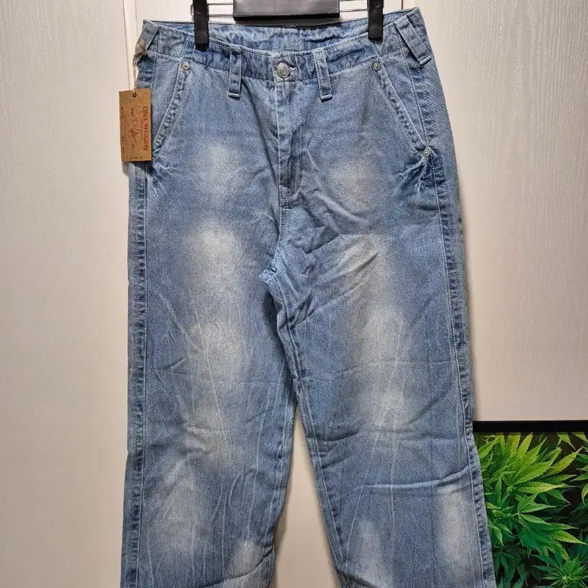 [BUNJANG] True Religion Washed Light Wash Denim Pants / (타임세일)(새상품)트루릴리젼 워싱 연청 데님 팬츠