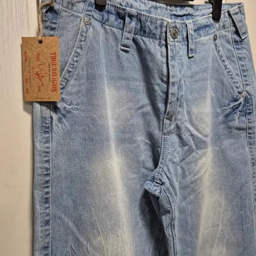 [BUNJANG] True Religion Washed Light Wash Denim Pants / (타임세일)(새상품)트루릴리젼 워싱 연청 데님 팬츠