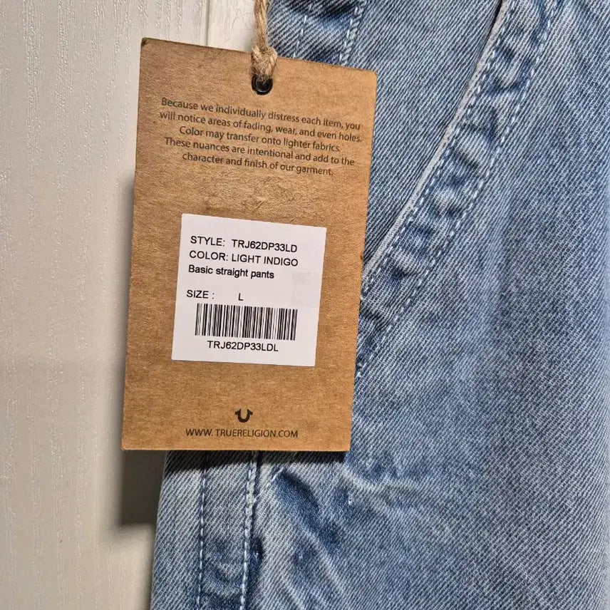 [BUNJANG] True Religion Washed Light Wash Denim Pants / (타임세일)(새상품)트루릴리젼 워싱 연청 데님 팬츠