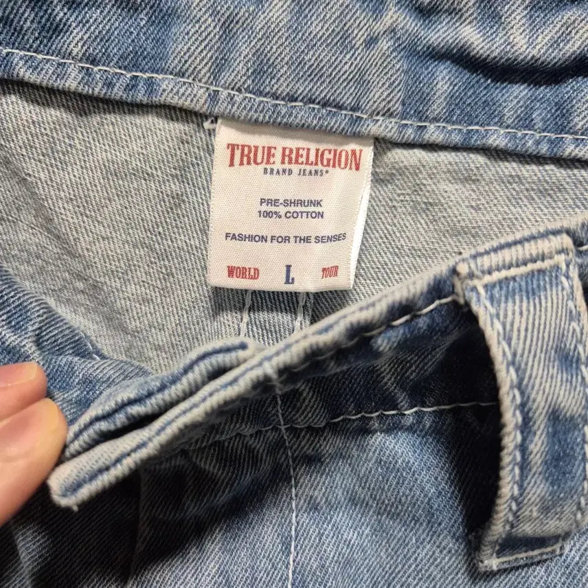 [BUNJANG] True Religion Washed Light Wash Denim Pants / (타임세일)(새상품)트루릴리젼 워싱 연청 데님 팬츠