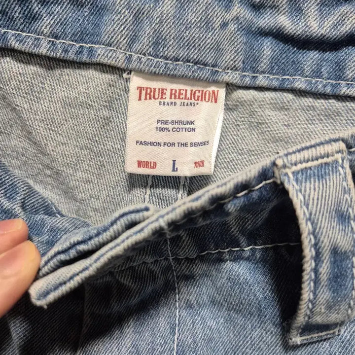 [BUNJANG] True Religion Washed Light Wash Denim Pants / (타임세일)(새상품)트루릴리젼 워싱 연청 데님 팬츠