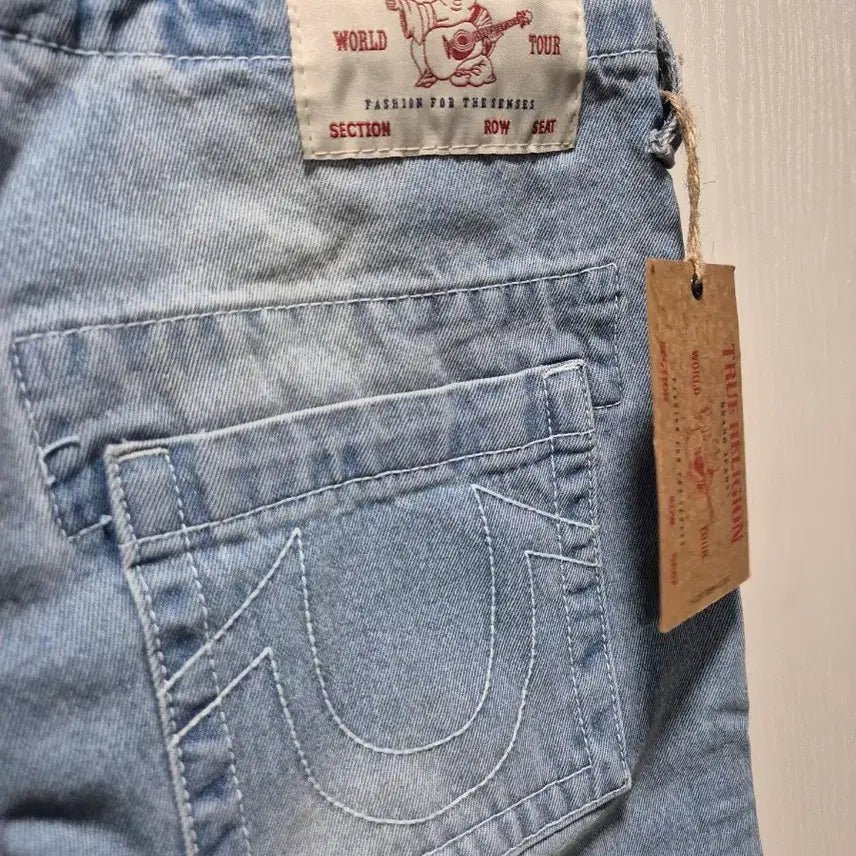 [BUNJANG] True Religion Washed Light Wash Denim Pants / (타임세일)(새상품)트루릴리젼 워싱 연청 데님 팬츠