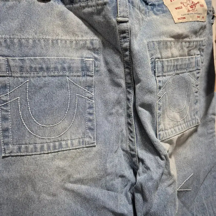 [BUNJANG] True Religion Washed Light Wash Denim Pants / (타임세일)(새상품)트루릴리젼 워싱 연청 데님 팬츠