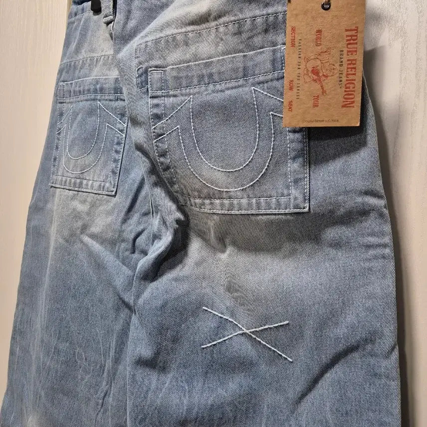 [BUNJANG] True Religion Washed Light Wash Denim Pants / (타임세일)(새상품)트루릴리젼 워싱 연청 데님 팬츠