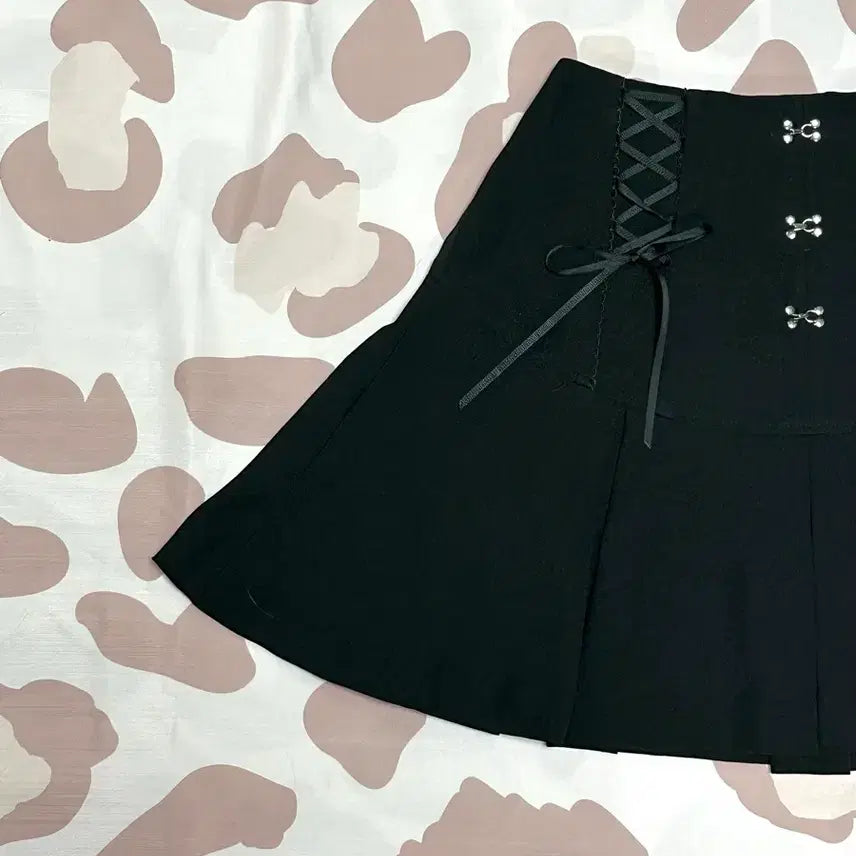 [BUNJANG] Liz Lisa Style Ribbon Black Mini Skirt / 리즈리사깔 마즈깔 공겜여주 고스 로리 양지뢰 리본 블랙 스커트