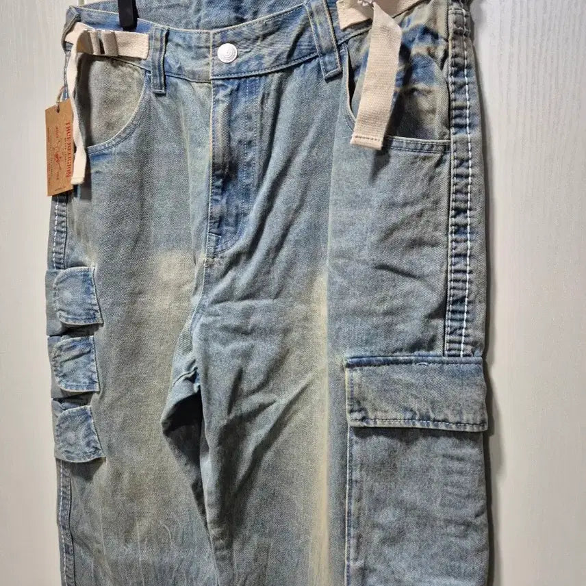 [BUNJANG] True Religion Washed Denim Cargo Pants / (타임세일)(새상품)트루릴리젼 워싱 데님 카고