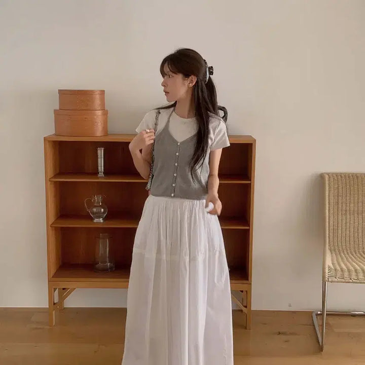 [BUNJANG] Miel Newing Long Skirt / (새상품)미엘 뉴잉 롱스커트