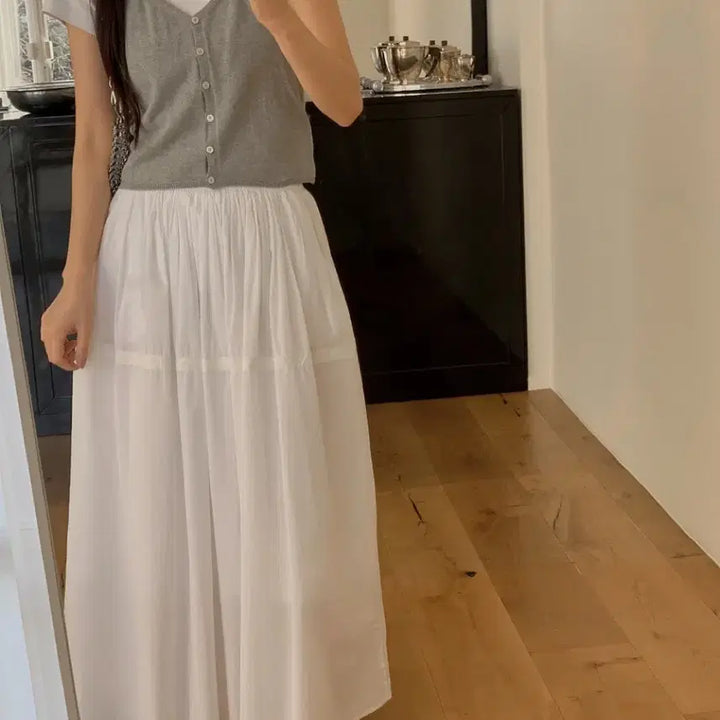 [BUNJANG] Miel Newing Long Skirt / (새상품)미엘 뉴잉 롱스커트