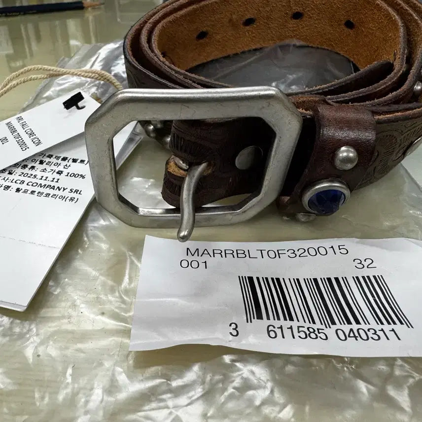 [SOLD OUT] rrl 더블알엘 라스코 스터드 벨트 32 사이즈 판매(택채 새상품)
