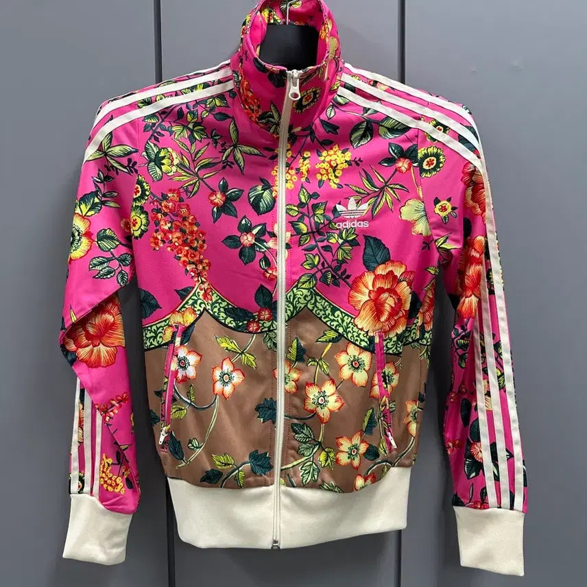[BUNJANG] Adidas Firebird Flower Track Top Jersey Size 90 / 사이즈 90) 아디다스 파이어버드 플라워 트랙탑 져지